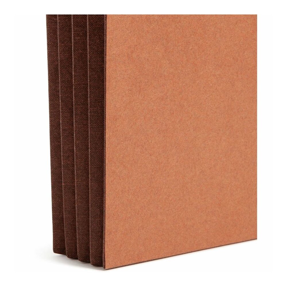 Smead Straight Tab Cut Letter Recycled File Pocket - 8 1/2" x 11" - 3 1/2" Expansion - 1 Pocket - Top Tab Location - 12.5 pt. - 2 Plys - Dark Brown - Tear Resistant - 30% Recycled - 10 / Box. Picture 2
