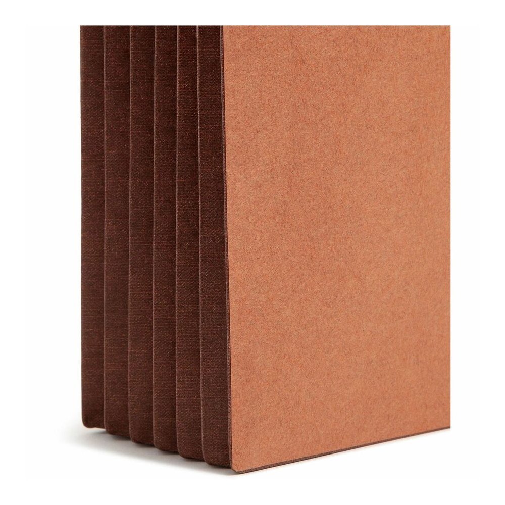 Smead Straight Tab Cut Letter Recycled File Pocket - 8 1/2" x 11" - 5 1/4" Expansion - 12.5 pt. - 2 Plys - Dark Brown - Embossed, Tear Resistant - 30% Recycled - 10 / Box. Picture 2