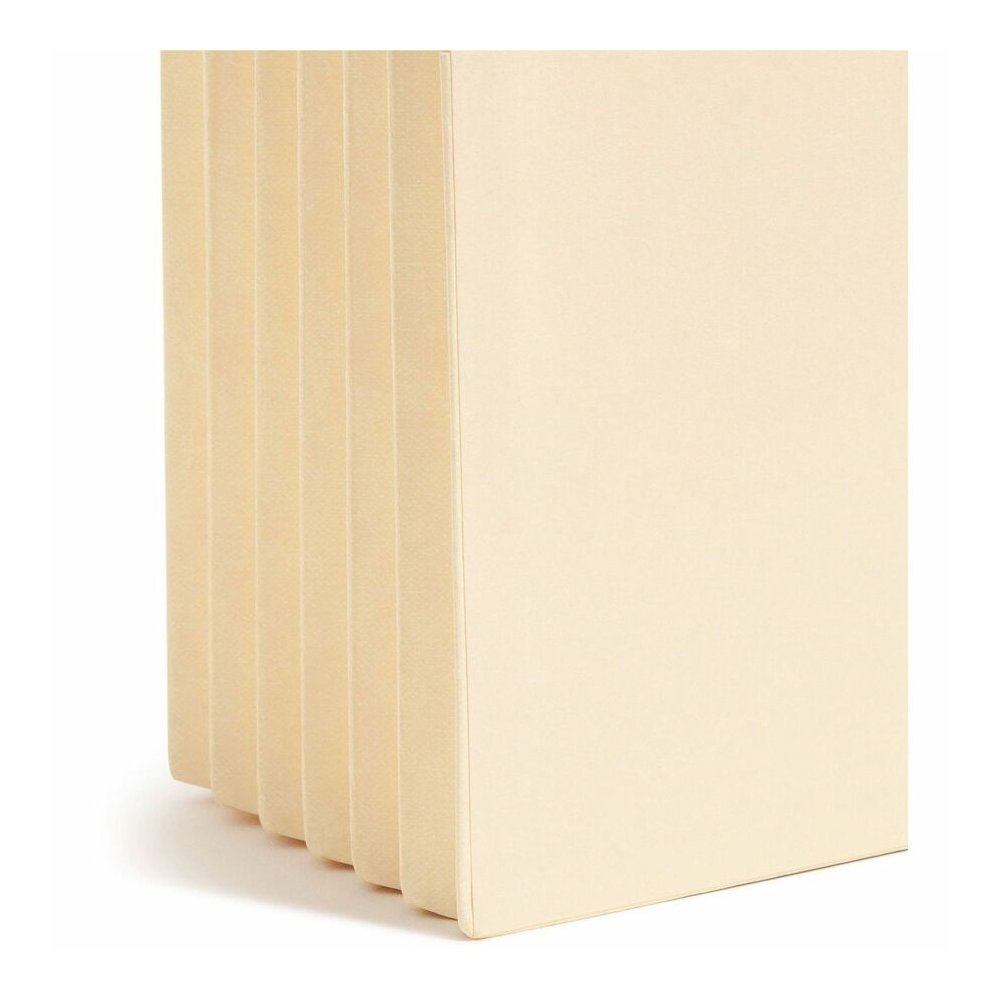 Smead Straight Tab Cut Legal Recycled File Pocket - 8 1/2" x 14" - 5 1/4" Expansion - 11 pt. - 2 Plys - Manila - Reinforced Gusset, Embossed, Tear Resistant - 10% Recycled - 10 / Box. Picture 2