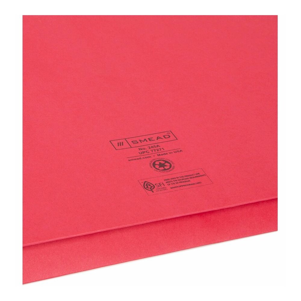 Smead Legal Yes File Wallet - 8 1/2" x 14" - 2" Expansion - 11 pt. - Blue, Green, Red, Yellow - Elastic Closure, Heavy Duty, Flap Closure - 10% Recycled - 50 / Box. Picture 2