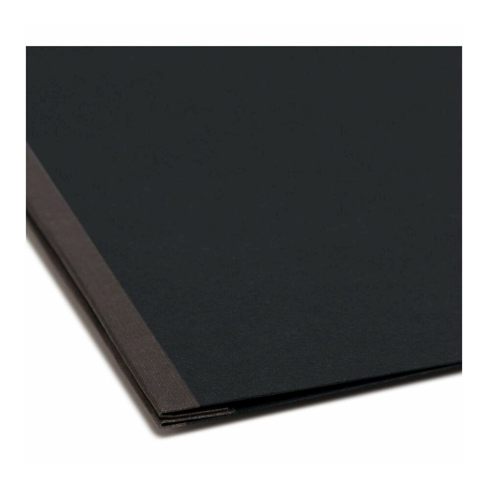 Smead Premium Pressboard Ledger Yes Fastener Folder - 11" x 17" - 3" Expansion - 1 Fastener - 3" for Folder - 25 pt. - Pressboard - Black - Reinforced Hinge, Heavy Duty, Moisture Resistant, Stain Resi. Picture 2