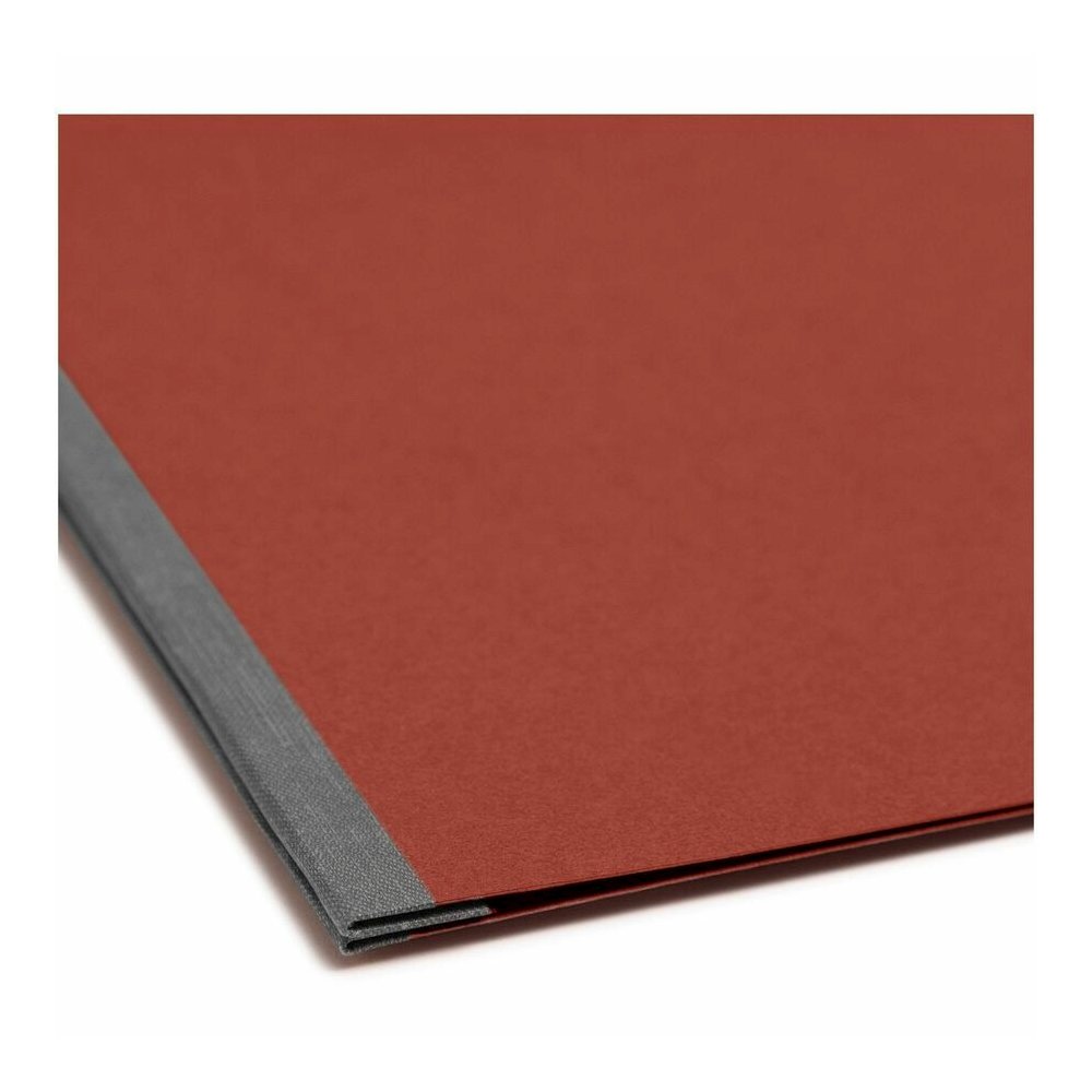 Smead Premium Pressboard Recycled Fastener Folder - 3" Folder Capacity - 11" x 17" - 3" Expansion - 1 Fastener - 25 pt. - Pressboard - Red - Reinforced Hinge, Heavy Duty, Moisture Resistant, Stain Res. Picture 2