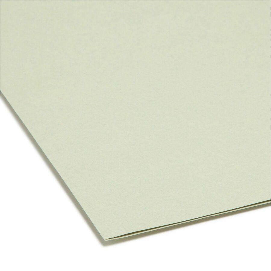 Smead SuperTab 1/3 Tab Cut Letter Recycled Top Tab File Folder - 8 1/2" x 11" - 3/4" Expansion - Top Tab Location - Assorted Position Tab Position - Assorted - 10% Recycled - 100 / Box. Picture 4