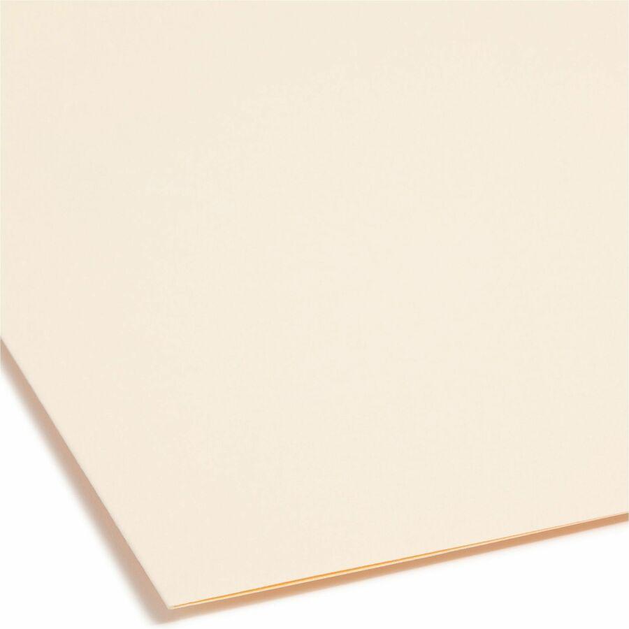 Smead 1/3 Tab Cut Legal Recycled Fastener Folder - 8 1/2" x 14" - 2 x 2K Fastener(s) - Manila - Manila - 10% Recycled - 50 / Box. Picture 4