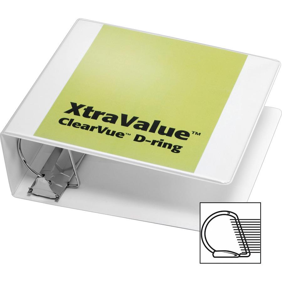 Cardinal Performer ClearVue Slant-D Ring Binder - 4" Binder Capacity - Letter - 8 1/2" x 11" Sheet Size - 835 Sheet Capacity - 3 3/5" Spine Width - 3 x D-Ring Fastener(s) - 2 Inside Front & Back Pocke. Picture 5