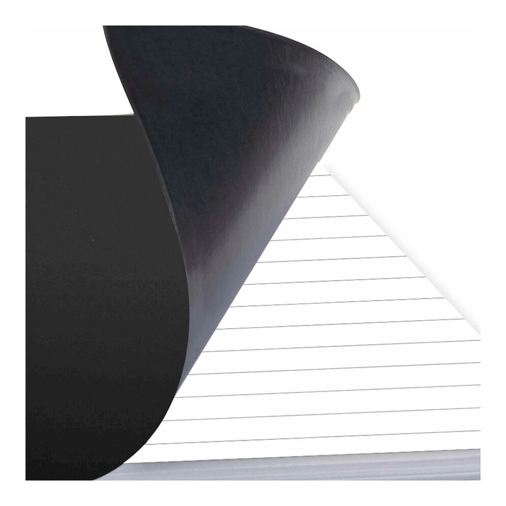 Cambridge Limited Business Notebooks - 80 Sheets - Wire Bound - Legal Ruled Front Ruling - 0.28" Ruled - 20 lb Basis Weight - 8 1/4" x 11" Sheet Size - Black Binding - Black Linen Cover - Perforated, . Picture 2
