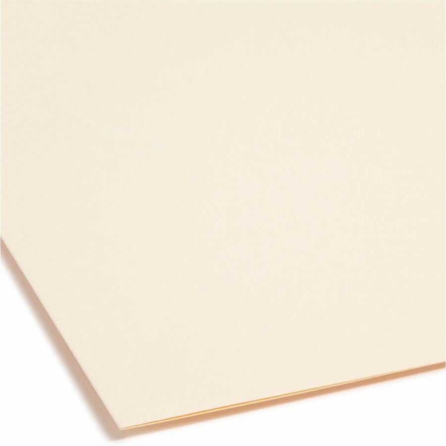 Smead SuperTab 1/3 Tab Cut Letter Recycled Fastener Folder - 8 1/2" x 11" - 3/4" Expansion - 2 x 2K Fastener(s) - 2" Fastener Capacity - Top Tab Location - Assorted Position Tab Position - Manila - Ma. Picture 4