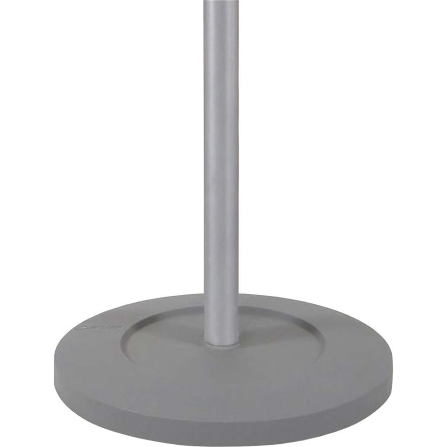 Alba Coat Tree Costumer - 4 Hooks - 6 Hangers - 2 Pegs - for Garment - Wood, Metal - Chrome - 1 Each. Picture 3