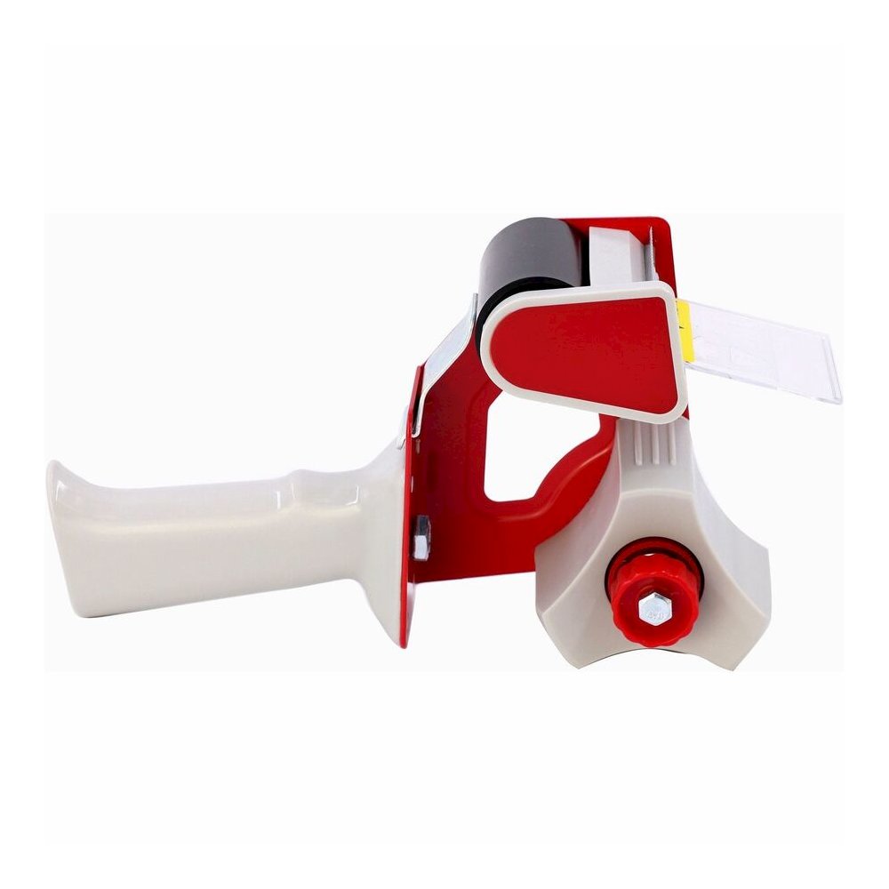 Business Source Pistol Grip Tape Dispenser - 3" Core - Adjustable Tension Mechanism - Red - 1 Each. Picture 2