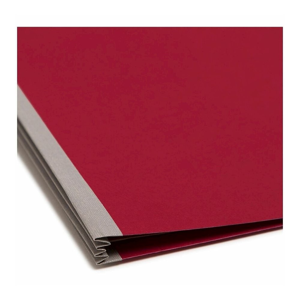 Smead SafeSHIELD 2/5 Tab Cut Letter Recycled Classification Folder - 8 1/2" x 11" - 2" Expansion - 2 x 2S Fastener - 2" for Folder, Divider - Top Tab Location - Right of Center Tab Position - 2 Divide. Picture 2