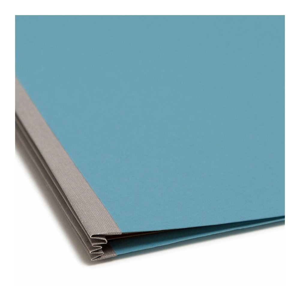 Smead SafeSHIELD 2/5 Tab Cut Letter Recycled Classification Folder - 8 1/2" x 11" - 2" Expansion - 2 x 2S Fastener - 2" for Folder, Divider - Top Tab Location - Right of Center Tab Position - 2 Divide. Picture 2