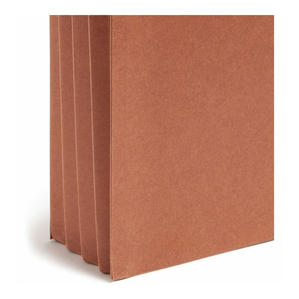 Smead Straight Tab Cut Legal Yes File Pocket - 8 1/2" x 14" - 3 1/2" Expansion - 2 Plys - Redrope - Tear Resistant Gusset - 100% Recycled - 25 / Box. Picture 2