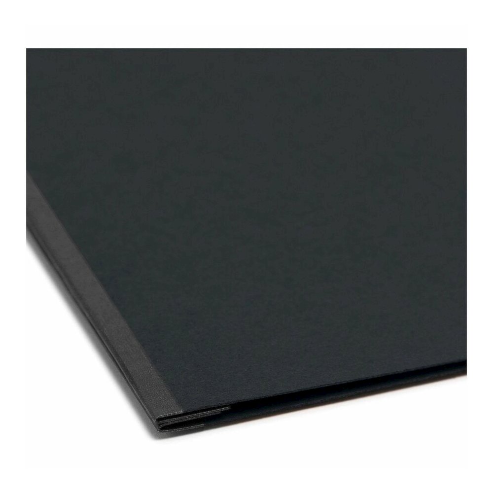 Smead Tabloid Recycled Report Cover - 11" x 17" - 3" Expansion - 1 Fastener - 25 pt. - Pressboard - Black - Metal Compressor, Hinged - 100% Paper Recycled - 1 Each. Picture 2