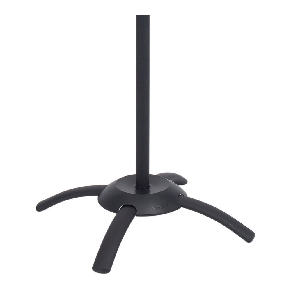 Alba Black Coat Stand - 10 Pegs - 68.9" Height x 19.7" Width - for Coat, Umbrella, Clothes - Metal - Black - Powder Coated - 1 Each. Picture 2