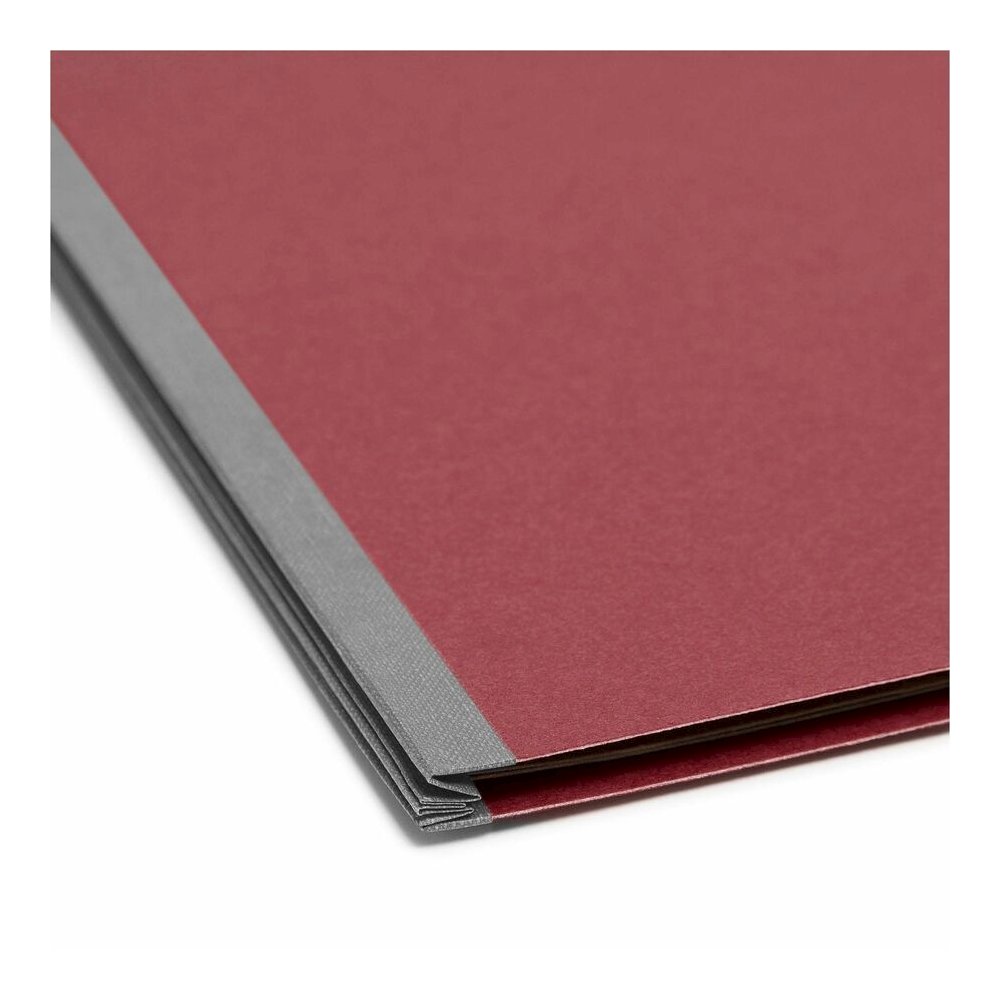 Smead 2/5 Tab Cut Letter Recycled Classification Folder - 8 1/2" x 11" - 2" Expansion - 2 x 2K Fastener - 2" Fastener Capacity - Top Tab Location - Right of Center Tab Position - 2 Divider - 25 pt. - . Picture 2