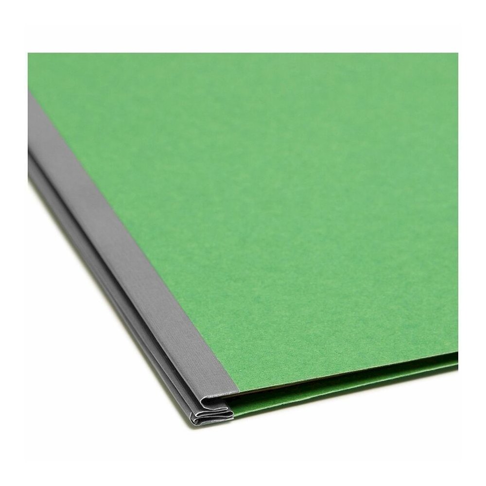 Smead 2/5 Tab Cut Letter Recycled Classification Folder - 8 1/2" x 11" - 2" Expansion - 2 x 2K Fastener - 2" Fastener Capacity - Top Tab Location - Right of Center Tab Position - 2 Divider - 25 pt. - . Picture 2