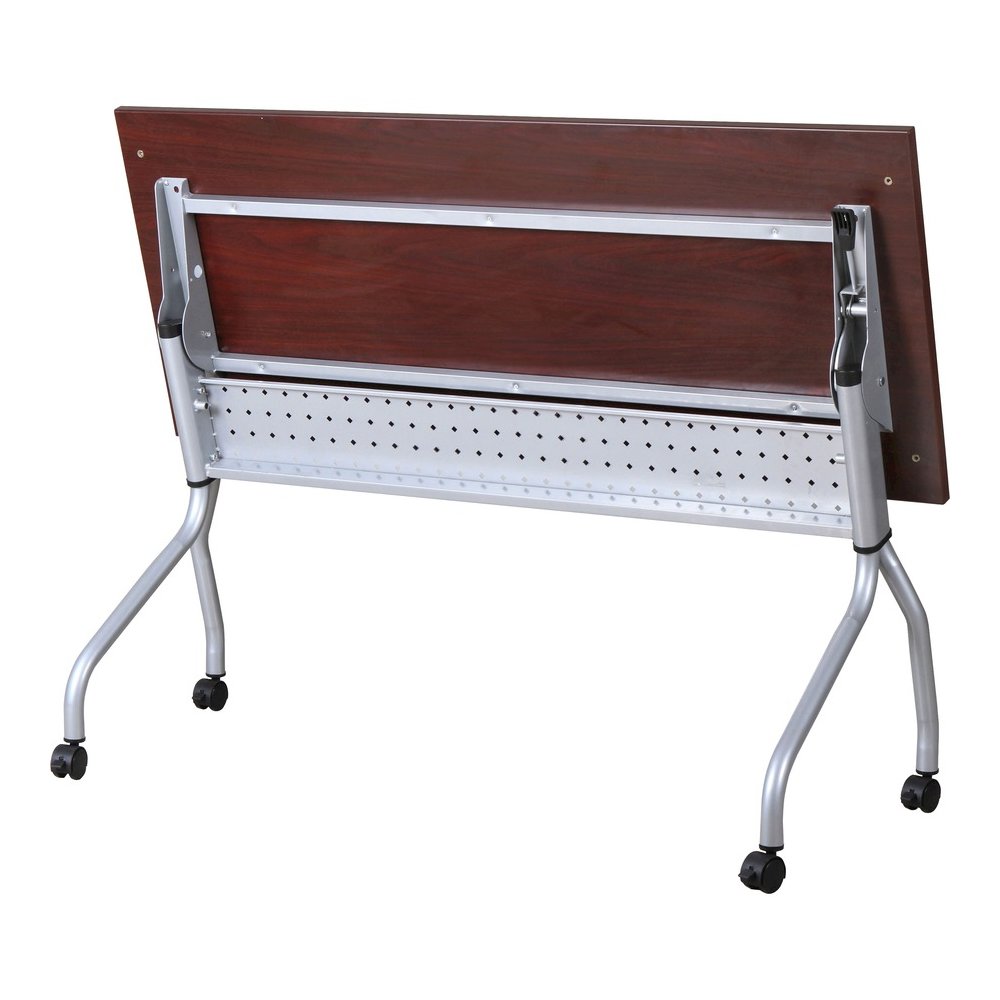 Lorell Flip Top Training Table - Rectangle Top - Four Leg Base - 4 Legs - 23.60" Table Top Width x 72" Table Top Depth - 29.50" Height x 70.88" Width x 23.63" Depth - Training - Assembly Required - Ma. Picture 2