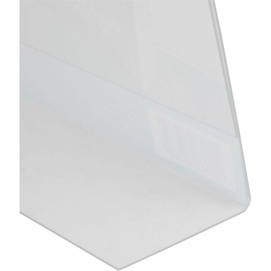Golite nu-dell Freestanding Sign Holder - 1 Each - 4" Width x 6" Height - Rectangular Shape - Award, Certificate, Photo - Plastic - Clear. Picture 4
