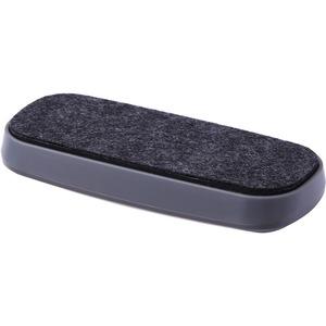 Lorell Rare Earth Magnet Board Eraser - Magnetic - Black, White - Plastic - 1Each. Picture 3