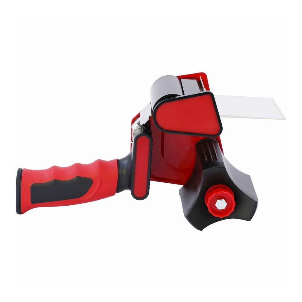 Sparco 3" Packaging Tape Dispenser - 3" Core - Ergonomic Design, Adjustable Tension Mechanism, Durable - Red, Black - 1 Each. Picture 2