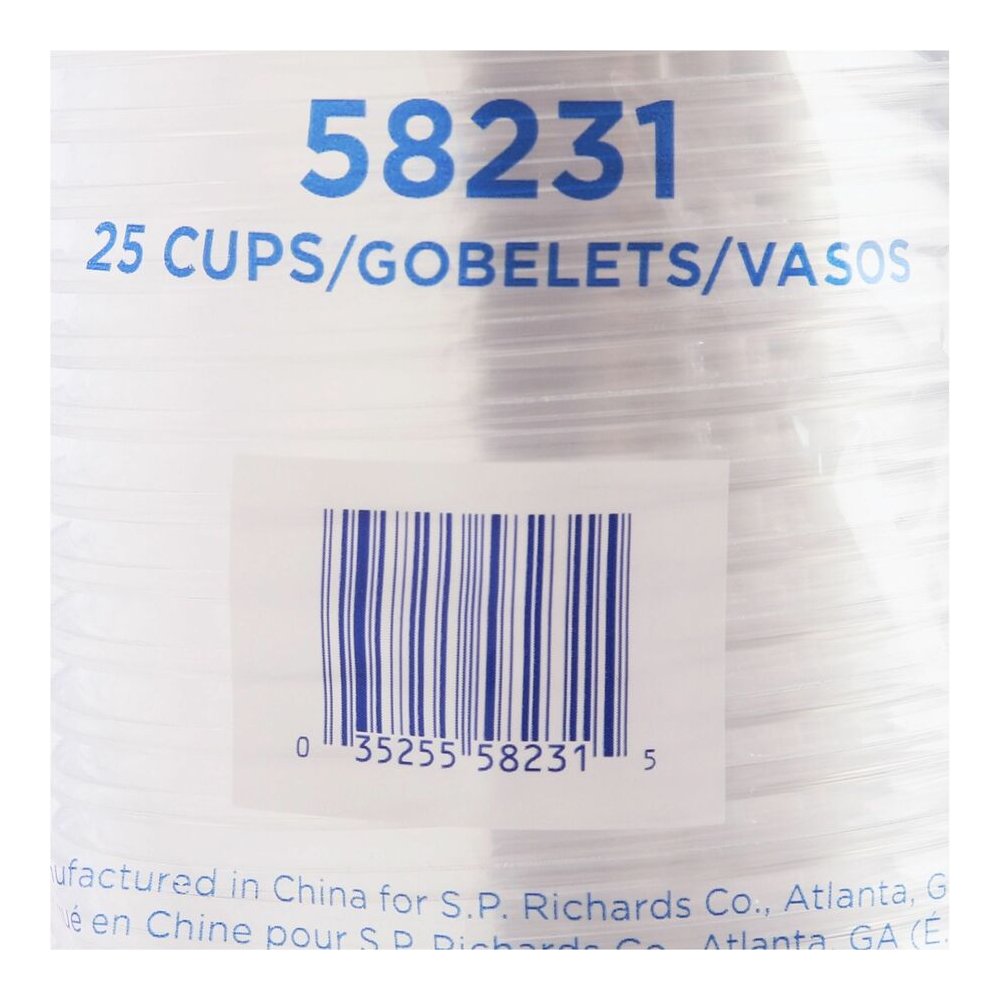 Genuine Joe 12 oz Clear Plastic Cups - 12 fl oz - Clear - Plastic - Cold Drink, Beverage - 25/Pack - 20 / Carton. Picture 2