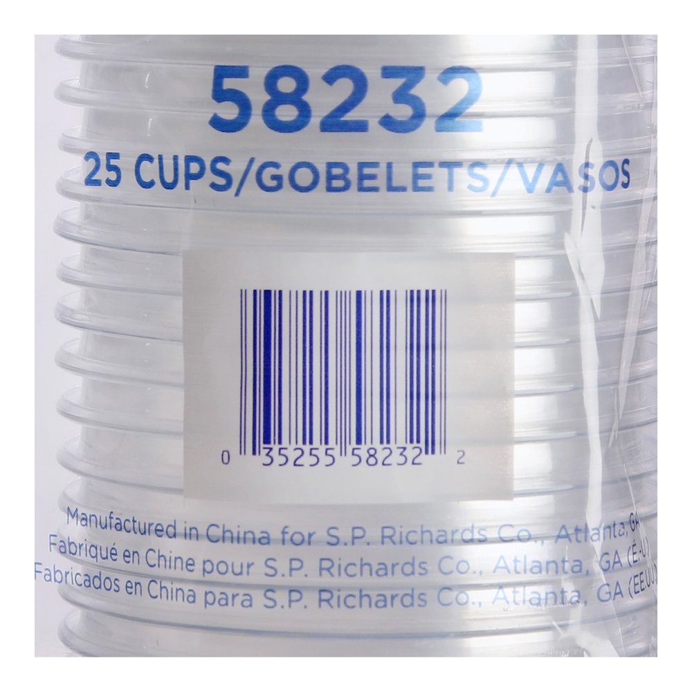 Genuine Joe 10 oz Clear Plastic Cups - 10 fl oz - Clear - Plastic - Cold Drink, Beverage - 25/Pack - 20 / Carton. Picture 2