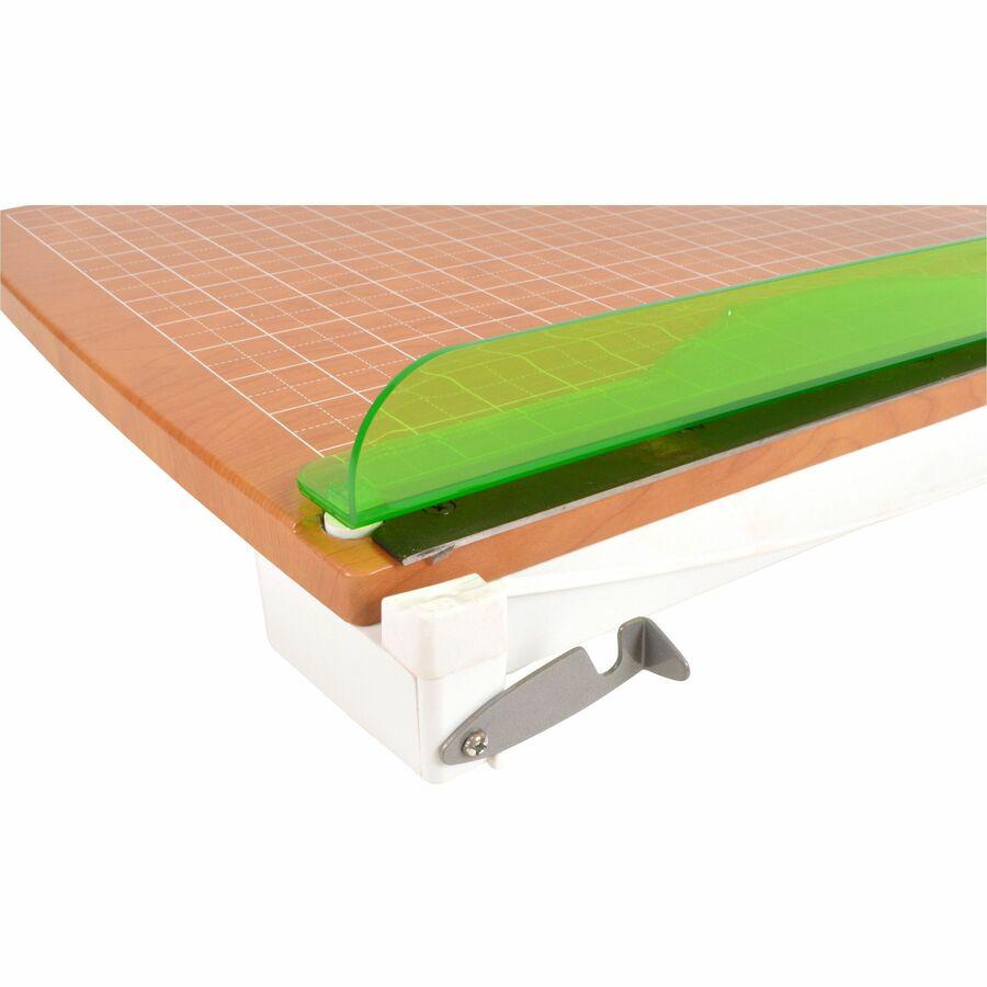 Westcott 15" CarboTitanium Guillotine Trimmer - 30 Sheet Cutting Capacity - CarboTitanium Blade - 15" Cutting Length - 5.5" Height x 14" Width x 22" Length - Heavy Duty, Lockable, Comfortable, Alignme. Picture 4