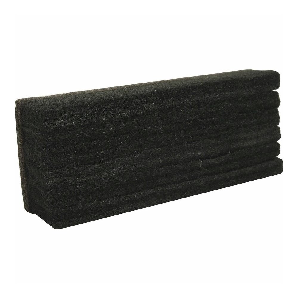 Lorell Chalkboard Erasers - Noiseless, Dustless - Black - Felt - 6 / Bundle. Picture 2