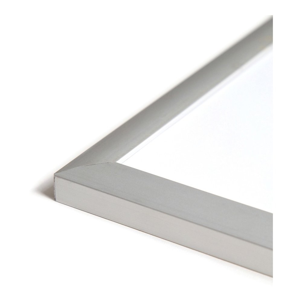 U Brands Melamine Non-Magnetic Dry-Erase Board - 48" (4 ft) Width x 36" (3 ft) Height - White Melamine Surface - Silver Aluminum Frame - Rectangle - Horizontal/Vertical - 1 Each. Picture 2