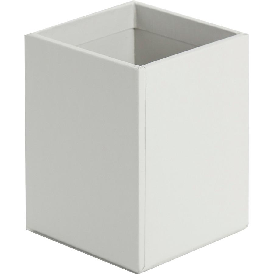 U Brands 4 Piece Desk Organization Kit - 4.1" Height x 9.8" Width12" Length%Desktop - Sturdy, Lightweight - Gray - Chipboard, Paper - 1 Each. Picture 2