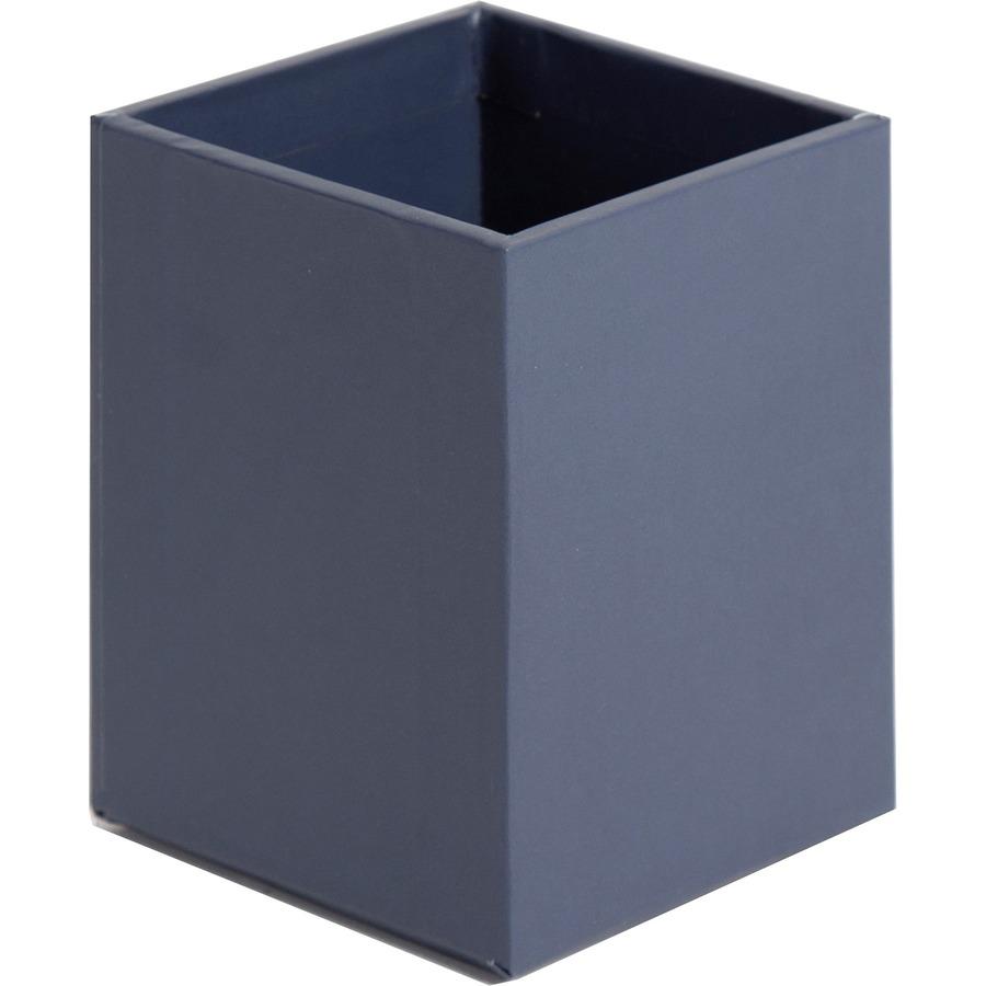 U Brands 4-Piece Desk Organization Set - Desktop - Paper Wrapped - Navy - Chipboard, Paper - 1 Each. Picture 10