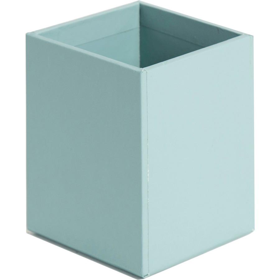 U Brands 4-Piece Desk Organization Set - Desktop - Paper Wrapped - Teal - Chipboard, Paper - 1 Each. Picture 10