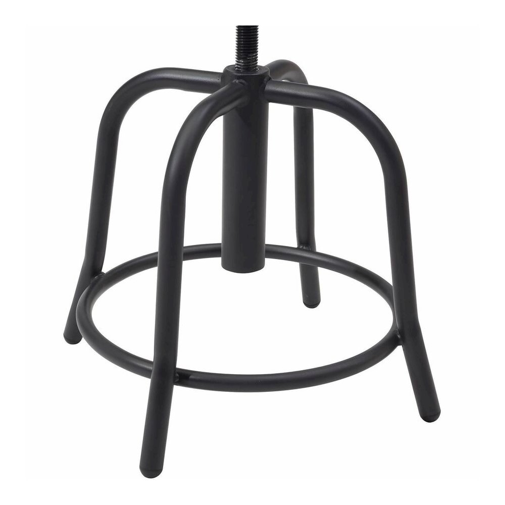 National Public Seating 6800 Series Stools - Black Seat Color - Steel, Metal Seat Material - Black Frame Color - Steel Frame Material - Curved Leg Base - Steel - 1 Each. Picture 2