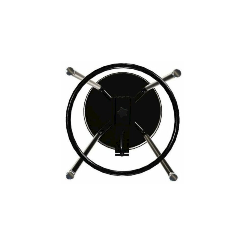 National Public Seating 6400 Series Heavy-Duty Padded Stools - Black Seat Color - Vinyl, Medium Density Fiber (MDF) Seat Material - Black Frame Color - Steel Frame Material - Four-legged Base - Black . Picture 2