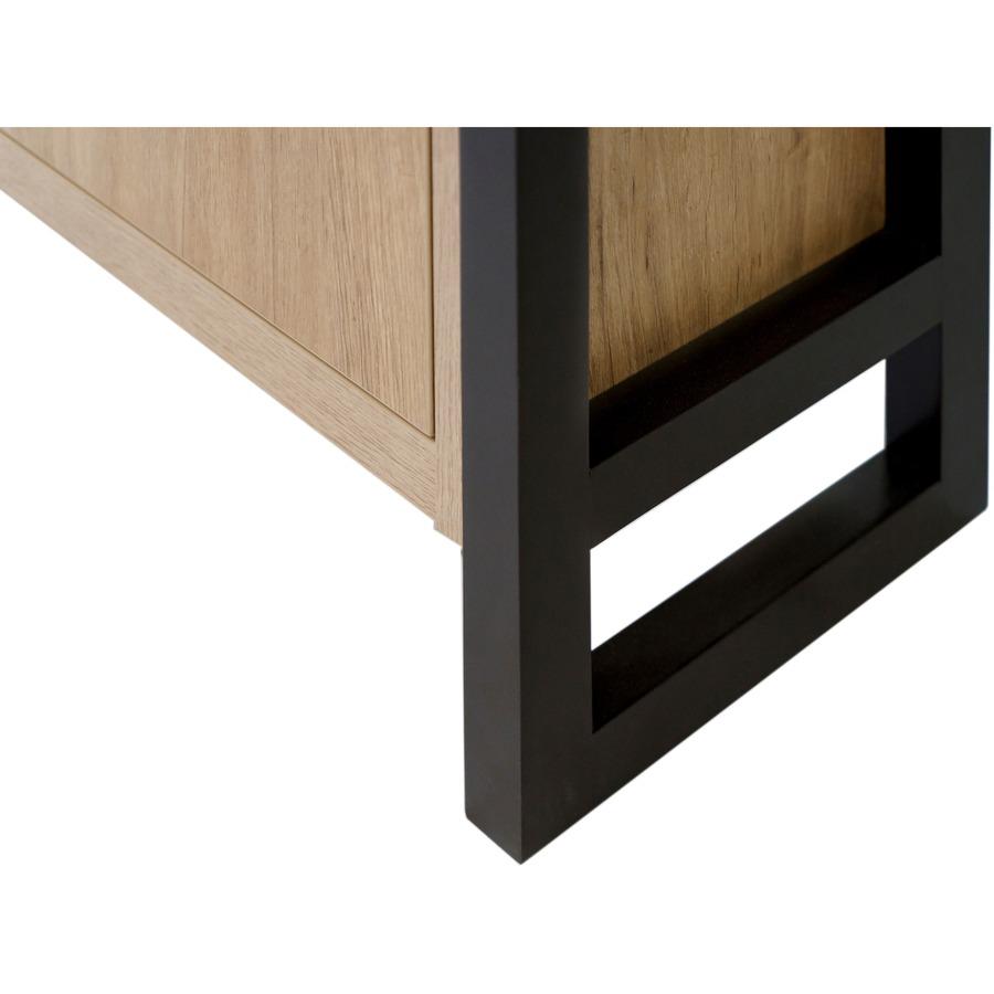 Mason Wood Laminate Bookcase With Doors. Picture 3