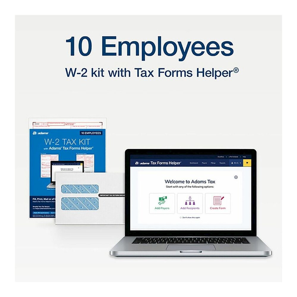 TOPS W2 Laser Forms 6-part Tax Kit - 6 Part - Carbonless Copy - 8" x 5.50" Form Size - Letter - White Sheet(s) - 1 Pack. Picture 2