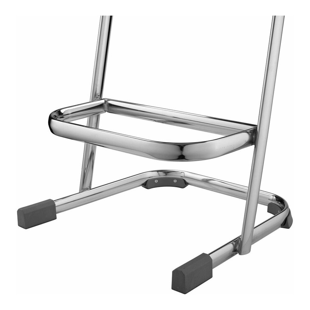 National Public Seating 6600 Series Elephant Z-Stool - Black Seat Color - Polypropylene Seat Material - Chrome Frame Color - Steel Frame Material - Sled, U-Style Base - Thermoplastic Polyurethane (TPU. Picture 2