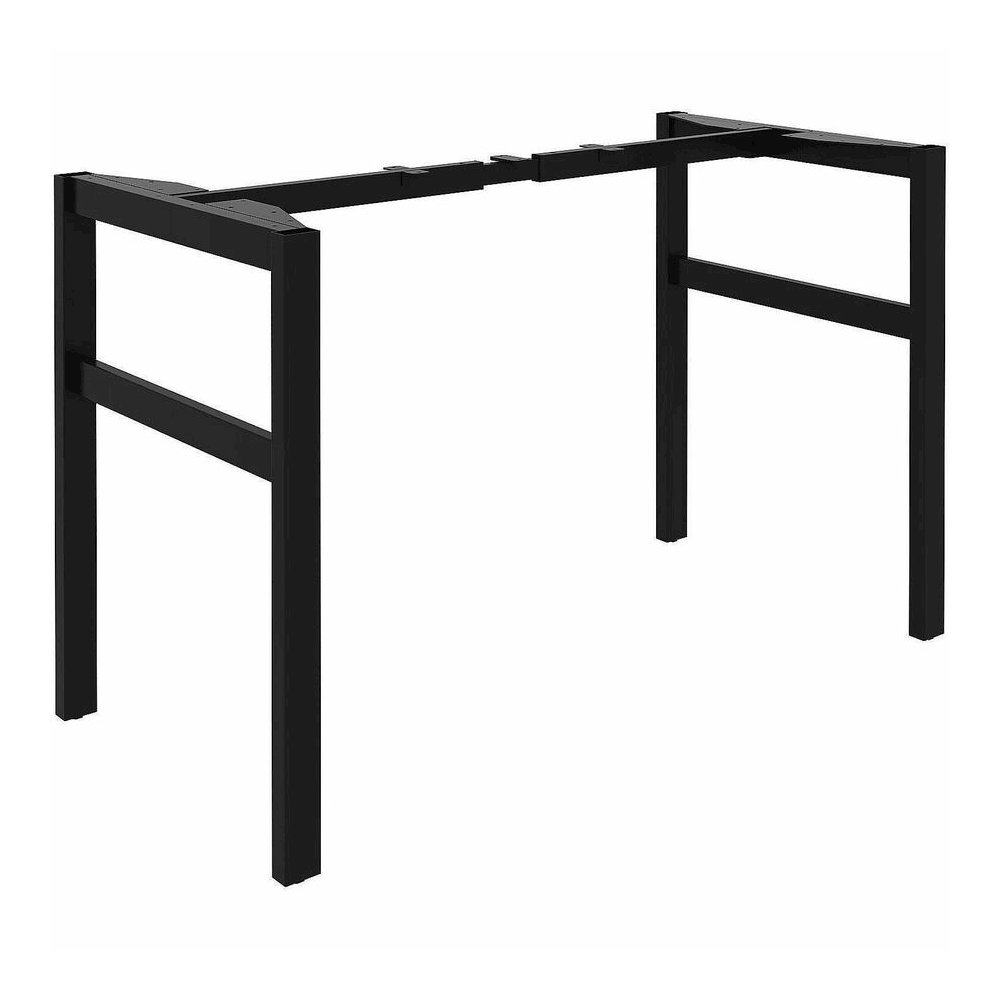 Lorell Table Base - Powder Coated H-shaped, Black Base - 28.50" Height x 71.60" Width x 23.20" Depth - Metal Base Material - 1 Each. Picture 2