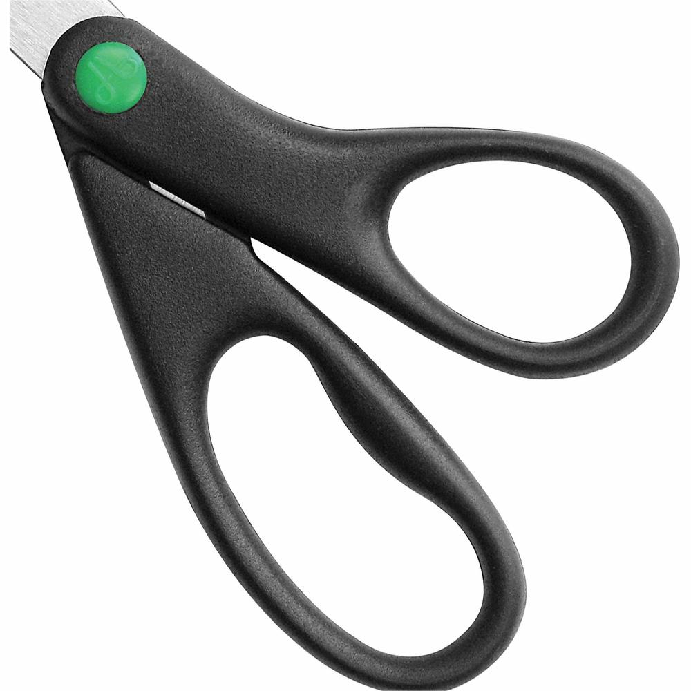 Westcott Kleenearth Scissors - 3.25" Cutting Length - 8" Overall Length - Straight-left/right - Stainless Steel - Pointed Tip - Black - 1 Each. Picture 3