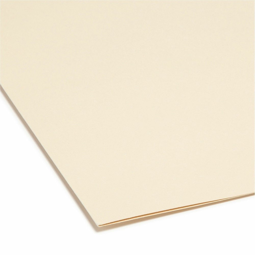 Smead 1/3 Tab Cut Letter Recycled Top Tab File Folder - 8 1/2" x 11" - 3/4" Expansion - Top Tab Location - Assorted Tab Position - 11 pt. - 1 Plys - Manila - Acid-free, Rounded Corner - 100% Recycled . Picture 3