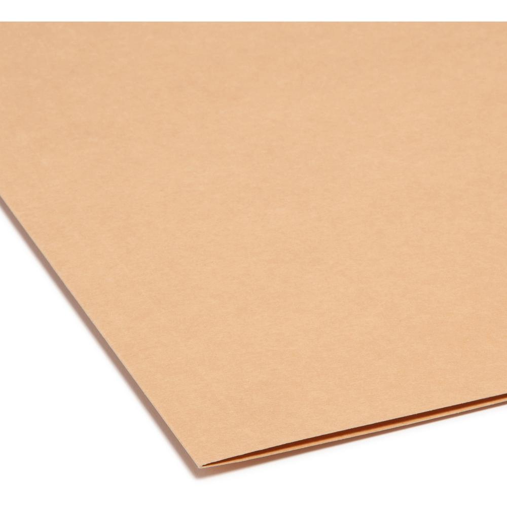 Smead Colored 1/3 Tab Cut Letter Recycled Top Tab File Folder - 8 1/2" x 11" - Top Tab Location - Assorted Position Tab Position - Camel, Lake Blue, Lavender, Moss, Pink - 10% Recycled - 100 / Box. Picture 3