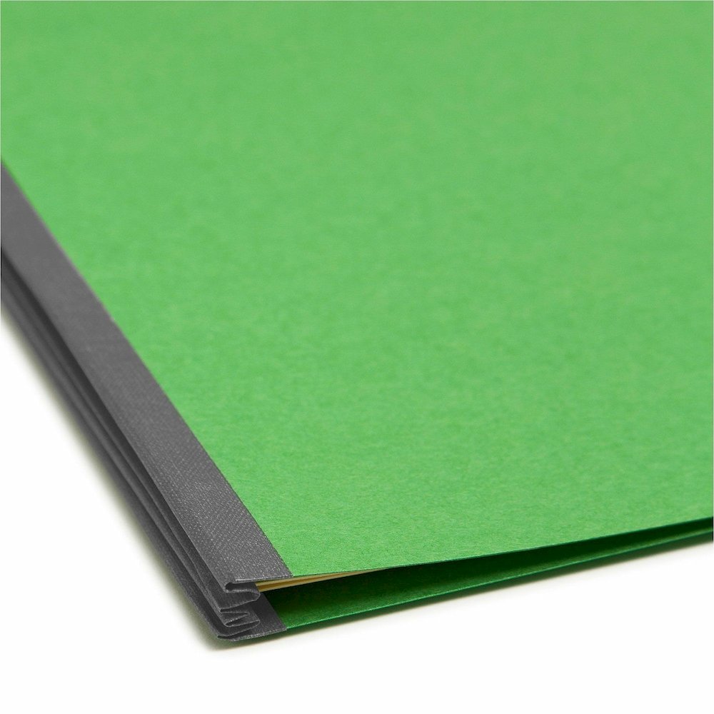 Smead Colored 2/5 Tab Cut Letter Recycled Classification Folder - 8 1/2" x 11" - 2" Expansion - 2 x 2B Fastener - 2" for Folder - Top Tab Location - Right of Center Tab Position - 1 Divider - 14 pt. -. Picture 3