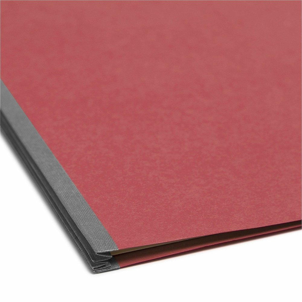 Smead Colored 2/5 Tab Cut Letter Recycled Classification Folder - 8 1/2" x 11" - 2" Expansion - 2 x 2B Fastener - 2" for Folder - Top Tab Location - Right of Center Tab Position - 1 Divider - 14 pt. -. Picture 3