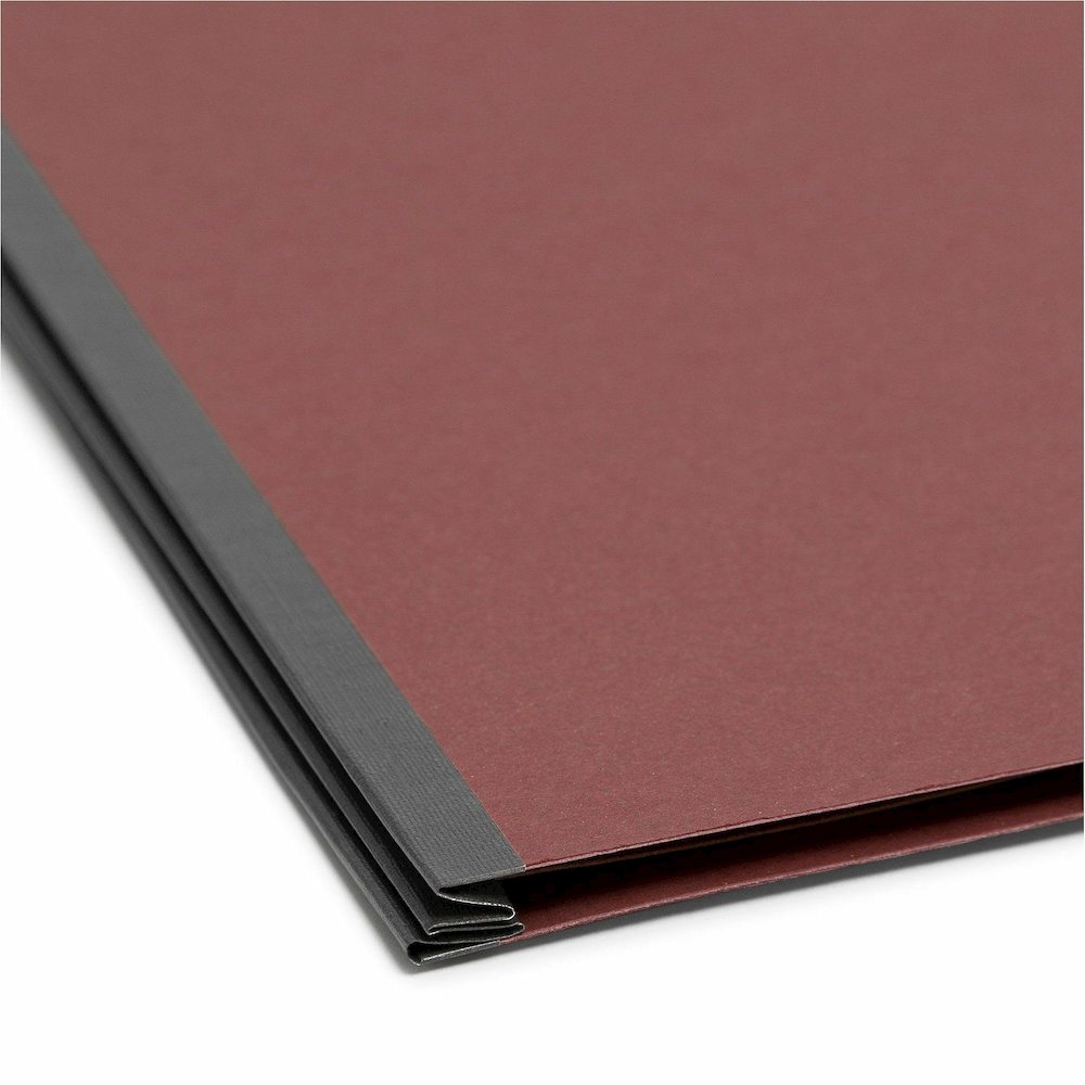Smead SafeSHIELD 2/5 Tab Cut Letter Recycled Classification Folder - 8 1/2" x 11" - 2" Expansion - 2 x 2S Fastener - Folder - Top Tab Location - Right of Center Tab Position - 1 Divider - 25 pt. - Pre. Picture 3