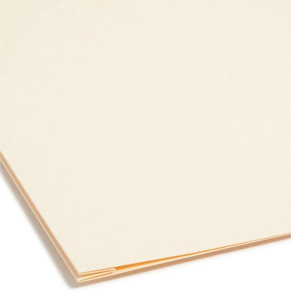 Smead 1/3 Tab Cut Letter Recycled Fastener Folder - 8 1/2" x 11" - 1 1/2" Expansion - 2 x 2B Fastener - 1 1/2" for Folder - Top Tab Location - Assorted Tab Position - 14 pt. - 2 Plys - Manila - Reinfo. Picture 3