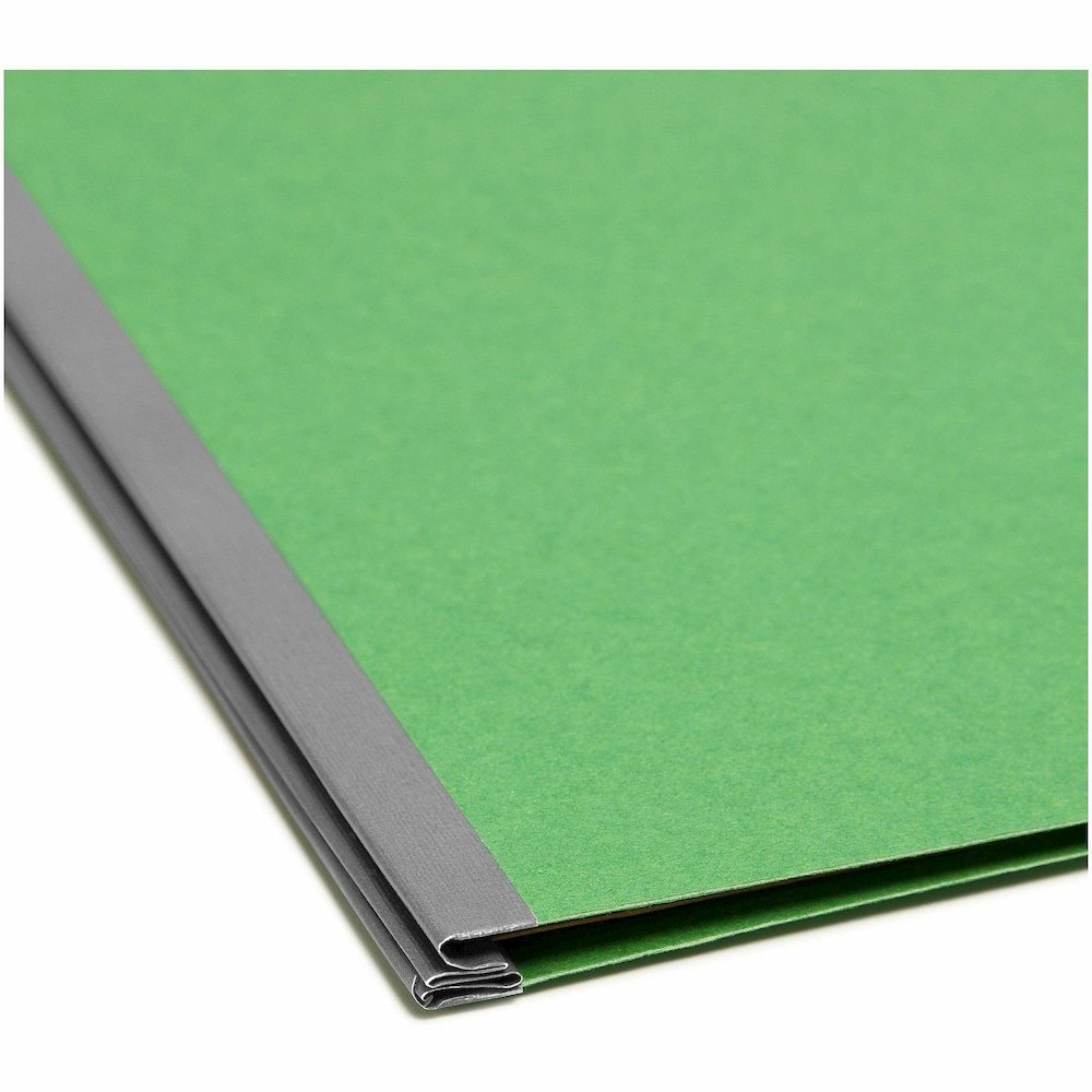 Smead SafeSHIELD 2/5 Tab Cut Legal Recycled Classification Folder - 8 1/2" x 14" - 2" Expansion - 2 x 2S Fastener - 2" for Folder - 2 Pocket - Top Tab Location - Right of Center Tab Position - 2 Divid. Picture 3