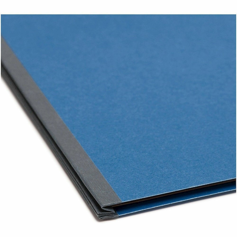 Smead SafeSHIELD 2/5 Tab Cut Legal Recycled Classification Folder - 8 1/2" x 14" - 3" Expansion - 2 x 2S Fastener - 2" for Folder - Top Tab Location - Right of Center Tab Position - 3 Divider - 25 pt.. Picture 3
