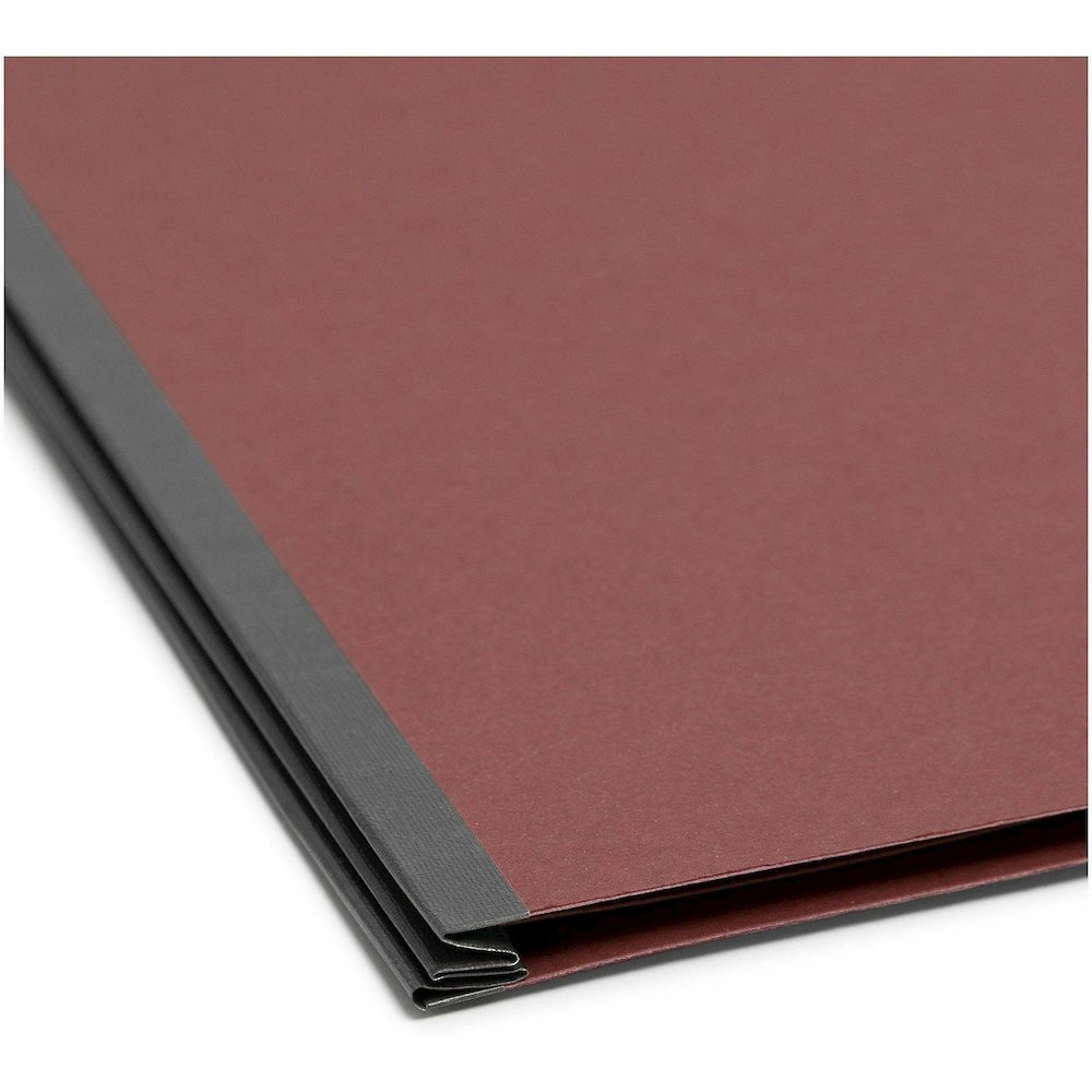 Smead SafeSHIELD 1/3 Tab Cut Legal Recycled Classification Folder - 8 1/2" x 14" - 2" Expansion - 2 x 2S Fastener - 2" for Folder - Top Tab Location - Right of Center Tab Position - 2 Divider - 25 pt.. Picture 3