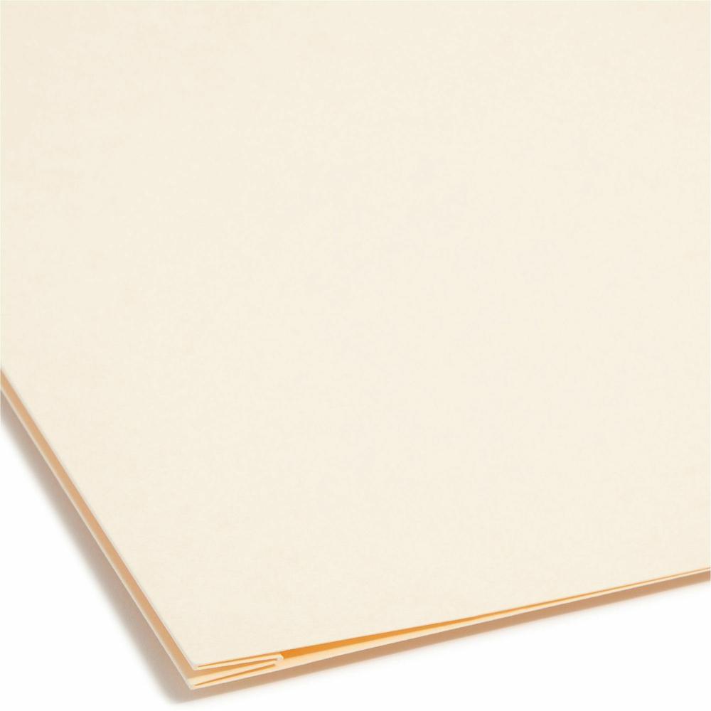 Smead 1/3 Tab Cut Legal Recycled Fastener Folder - 8 1/2" x 14" - 1 1/2" Expansion - 2 x 2B Fastener(s) - 1 1/2" Fastener Capacity for Folder - Top Tab Location - Assorted Position Tab Position - Mani. Picture 3