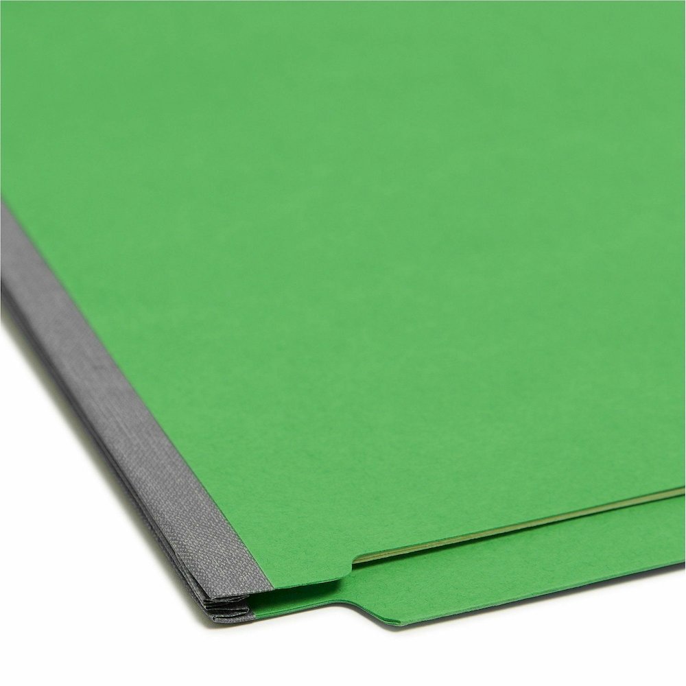 Smead Straight Tab Cut Letter Recycled Classification Folder - 8 1/2" x 11" - 2" Expansion - 2 x 2B Fastener - 2" for Folder - End Tab Location - Right of Center Tab Position - 2 Divider - 14 pt. - 2 . Picture 3